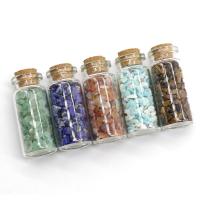 bouteille de vœux en verre , pierre gemme, avec bouchon bois & Bouteille en verre, poli, différents matériaux pour le choix, plus de couleurs à choisir Vendu par PC
