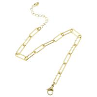 Bracelets en laiton, Placage de couleur d'or, pour femme Environ 10 pouce, Vendu par PC