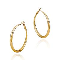Zinc Alloy Hoop Earring, plated, fashion jewelry & for woman 50mm 