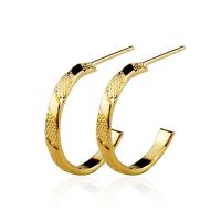 Zinc Alloy Stud Earring, plated, fashion jewelry & for woman, golden, 20mm 
