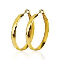 Zinc Alloy Hoop Earring, plated, fashion jewelry & for woman, golden 