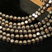 Bodhi Wurzel Perle, Quadrat, DIY, 10x10mm, Länge:ca. 38 cm, verkauft von Strang
