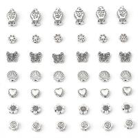Zinc Alloy Jewelry Beads, silver color plated, DIY silver color 