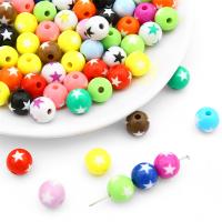 Perle acrylique, Rond, DIY & styles différents pour le choix, plus de couleurs à choisir, 12mm Vendu par sac