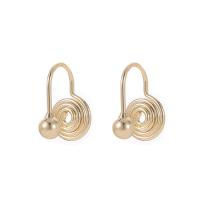 Brass Clip On Earring Finding, gold color plated, fashion jewelry & for woman, golden, 4mm,14mm 