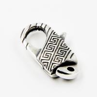 Sterling Silver Lobster Claw Clasp, 925 Sterling Silver, polished, original color 