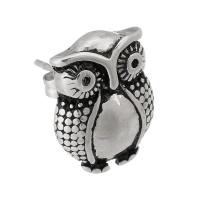 Stainless Steel Stud Earring, 316 Stainless Steel, Owl, fashion jewelry & for woman, original color 