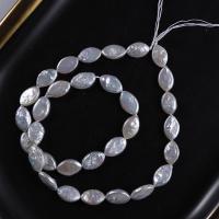 Keshi Cultured Freshwater Pearl Beads, Horse Eye, DIY, white, 8-9mm, Approx 