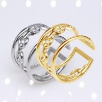 Stainless Steel Finger Ring, 304 Stainless Steel, Vacuum Ion Plating, fashion jewelry & for woman 12mm 