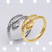 Stainless Steel Finger Ring, 304 Stainless Steel, Snake, Vacuum Ion Plating, fashion jewelry & Unisex 9mm 