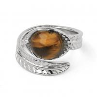 цинковый сплав Манжеты палец кольцо, с Полудрагоценный камень, различные материалы для выбора & Мужская, 17mm,5mm, продается PC