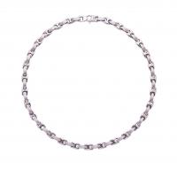 Titanium Steel Bracelet & Bangle, bracelet & necklace, polished, fashion jewelry & Unisex silver color, 10mm 