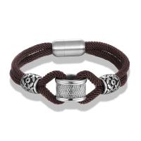 Titanium Steel Bracelet, with Milan Cord & Unisex 