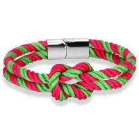 Нейлоновый шнуровой браслет, Нейлоновый шнурок, с титан, Мужская, Много цветов для выбора, длина:Приблизительно 8.26 дюймовый, продается PC