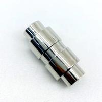 Round Stainless Steel Magnetic Clasp, 304 Stainless Steel, polished, DIY, original color Approx 6mm 