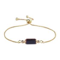 Gemstone Bracelets, Brass, with Gemstone, fashion jewelry & for woman cm 