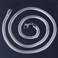 Collar de cadena de acero inoxidable, acero inoxidable 304, para hombre, color original, 5mm, longitud:aproximado 50 cm, Vendido por UD