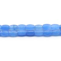Aquamarin Perlen, Eimer, poliert, DIY, blau, 8x12mm, ca. 31PCs/Strang, verkauft von Strang