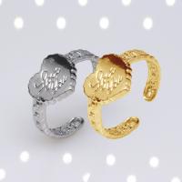 Stainless Steel Finger Ring, 304 Stainless Steel, Heart, Vacuum Ion Plating, fashion jewelry & for woman 10mm 