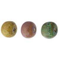 Gesprenkelte Porzellan Perlen, DIY, keine, 14x18x18mm, Bohrung:ca. 2.5mm, verkauft von PC