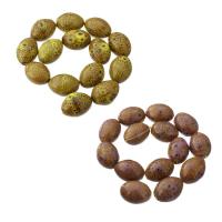 Speckled Porcelain Beads, porcelaine, olivâtre, DIY, plus de couleurs à choisir Environ 15 pouce Vendu par brin