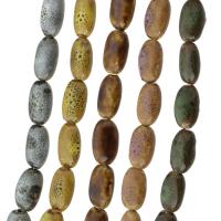 Gesprenkelte Porzellan Perlen, DIY, keine, 17x11x7mm, Länge:ca. 15 ZollInch, 22PCs/Strang, verkauft von Strang