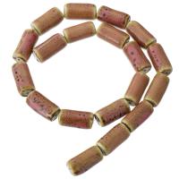 Speckled Porcelain Beads, Rectangle, DIY, pink Approx 15 Inch 