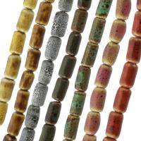 Speckled Porcelain Beads, porcelaine, DIY, plus de couleurs à choisir Environ 15.5 pouce Vendu par brin