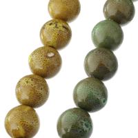 Gesprenkelte Porzellan Perlen, rund, DIY, keine, 27x28x28mm, Länge:ca. 15 ZollInch, 15PCs/Strang, verkauft von Strang