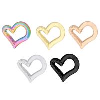 pendentifs de cœur en inox , Acier inoxydable 304, coeur, Placage ionique sous vide, DIY & unisexe, plus de couleurs à choisir Vendu par PC