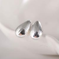Zinc Alloy Stud Earring, silver color plated, fashion jewelry & for woman, silver color 