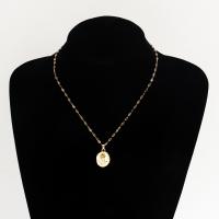 Enamel Zinc Alloy Necklace, with 5cm extender chain, gold color plated, fashion jewelry & with flower pattern & for woman, golden, 20mm cm 