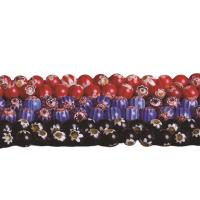 Millefiori Scheibe Lampwork Perlen, Millefiori Lampwork, rund, poliert, DIY, keine, 8mm, Länge:ca. 14.96 ZollInch, verkauft von Strang