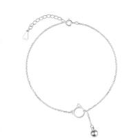 Fashion Jewelry Anklet, 925 Sterling Silver, polished, for woman, original color, 242mm 