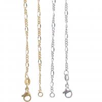 Латунь цепи ожерелье, 18K позолоченный, ювелирные изделия моды & Женский, Много цветов для выбора, 2mm, длина:45 см, продается PC