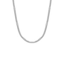 Halskette, 304 Edelstahl, mit Verlängerungskettchen von 1.96 inch, Vakuum-Ionen-Beschichtung, Schlangekette & für Frau, keine, Länge:ca. 15.74 ZollInch, verkauft von PC
