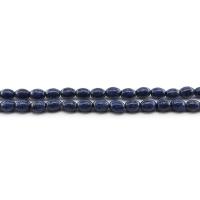 Dyed Granite Beads, barrel, polished, DIY, blue Approx 