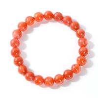 Yunnan Red Agate Bracelet, Round, for woman, red, 8-9mm Approx 18 cm 