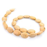 Perles de bois en pierre , pierre de grain, ellipse, DIY Environ 14.96 pouce, Vendu par brin
