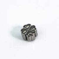 Stainless Steel Beads, 304 Stainless Steel, Four Leaf Clover, polished, DIY Approx 3.3mm 