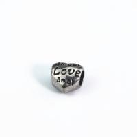 304 Stainless Steel Spacer Bead, Heart, polished, DIY Approx 4.9mm 