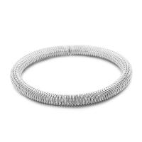 Stainless Steel Bangle, 304 Stainless Steel, Donut, rack plating, for woman 6mm, Inner Approx 60mm 