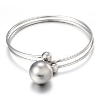 Stainless Steel Bangle, 304 Stainless Steel, Round, rack plating, Adjustable & for woman 8mm,17mm, Inner Approx 50mm 