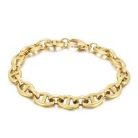 Stainless Steel Chain Bracelets, 304 Stainless Steel, rack plating, for woman 8mm Approx 19 cm 
