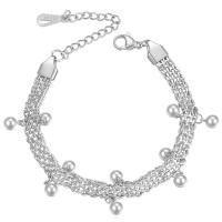 Titanium Steel Bracelet & Bangle, with 1.97 extender chain, plated & for woman .3 Inch 