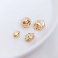 perla de cobre, metal, chapado en oro real, Bricolaje & diferentes estilos para la opción, dorado, Vendido por UD