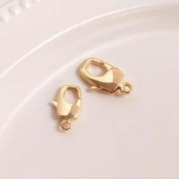 Brass Lobster Clasp, real gold plated, DIY golden 
