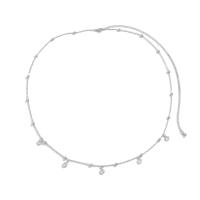 Eisen Taillenkette, mit Glasperlen, plattiert, einstellbar & für Frau, keine, Länge:68 cm, verkauft von PC