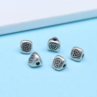 Perles intercalaires en argent , Argent sterling 925, triangle, poli, couleur originale Environ 1mm, Vendu par PC