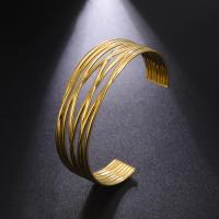 Stainless Steel Cuff Bangle, 304 Stainless Steel, Vacuum Ion Plating, fashion jewelry & for woman 22mm Approx 6.1 Inch 